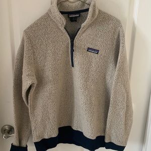 Patagonia polyester wool blend quarter zip